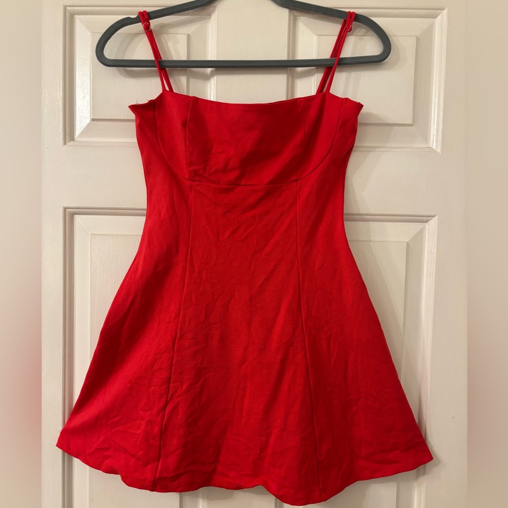 Blue Blush Mini Red Dress